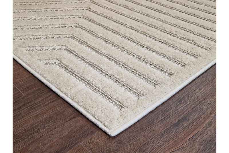 Hampton Flatvävd Matta 140x200 cm Rektangulär - Creme - Textilier & mattor - Mattor - Flatvävda mattor