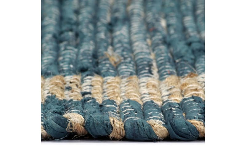 Handgjord jutematta blå 120x180 cm - Blå - Jutemattor & sisalmattor - Handvävda mattor