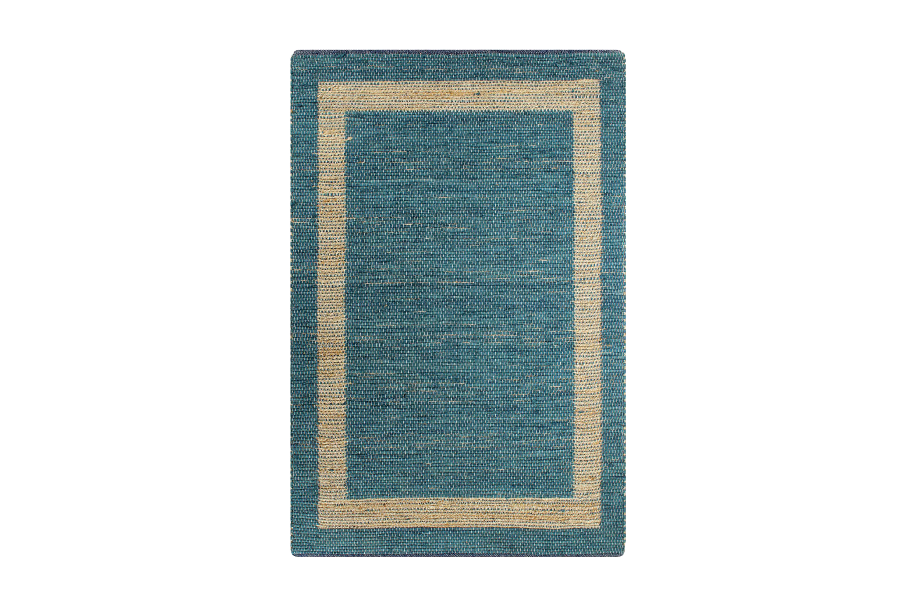 Be Basic Handgjord jutematta blå 80×160 cm – Blå