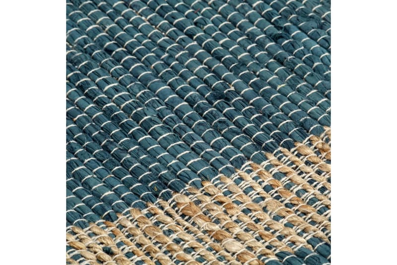 Handgjord jutematta blå 80x160 cm - Blå - Jutemattor & sisalmattor - Handvävda mattor
