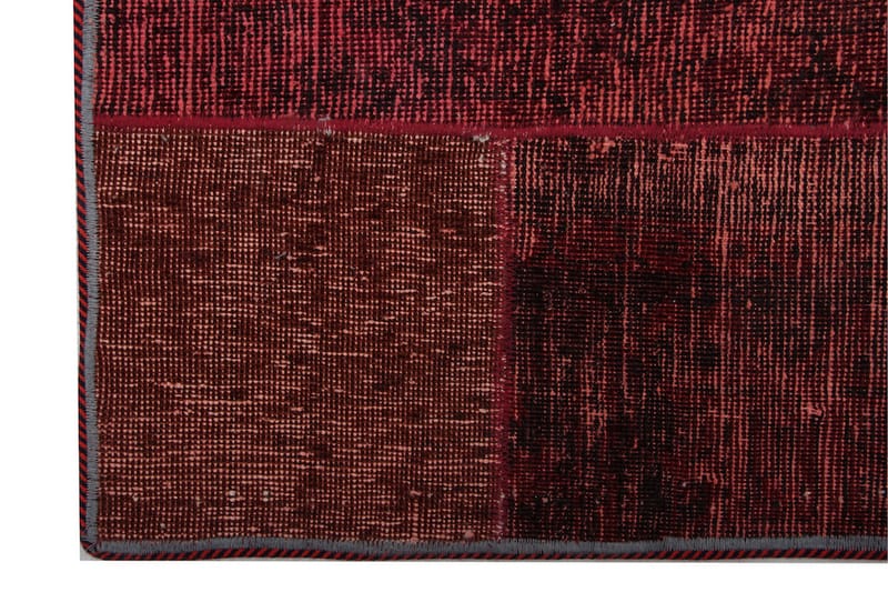 Handknuten Patchworkmatta Ull/Garn Flerfärgad 182x243cm - Handvävda mattor - Patchwork mattor