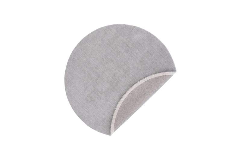 Ulla Matta Rund 200 cm - Ljusgrå - Textilier & mattor - Mattor - Modern matta - Ullmattor