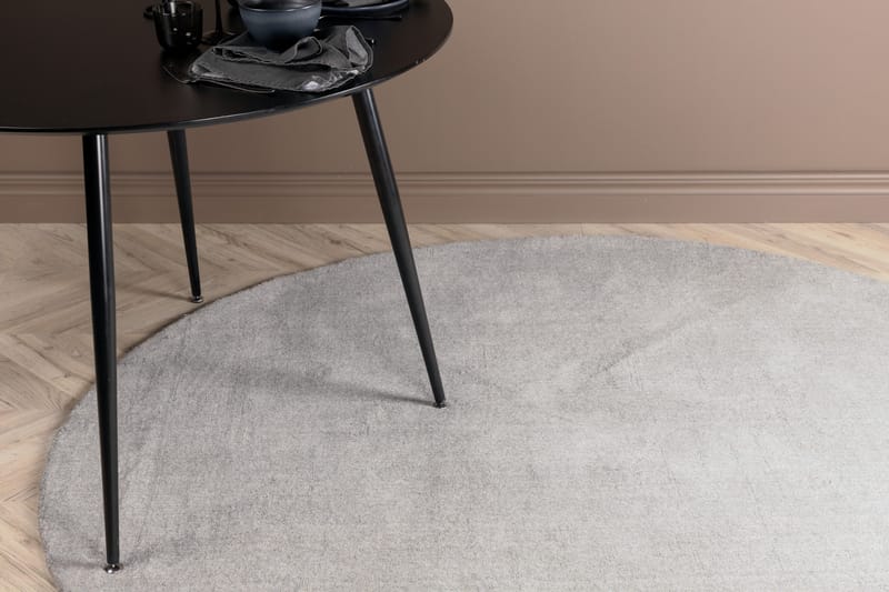 Ulla Matta Rund 200 cm - Ljusgrå - Textilier & mattor - Mattor - Modern matta - Ullmattor