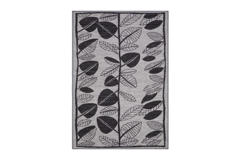 Löv Flatvävd Matta 160x230 cm - Grå - Textilier & mattor - Mattor - Flatvävda mattor