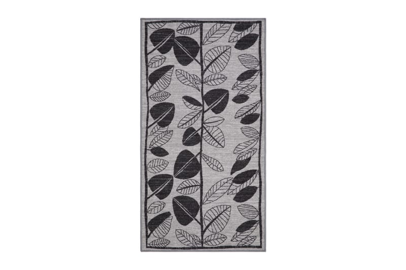 Löv Flatvävd Matta 57x200 cm - Grå - Textilier & mattor - Mattor - Flatvävda mattor