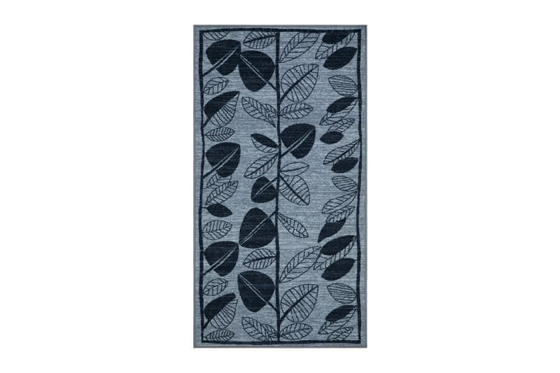Löv Flatvävd Matta 80x150 cm - Blå - Textilier & mattor - Mattor - Flatvävda mattor