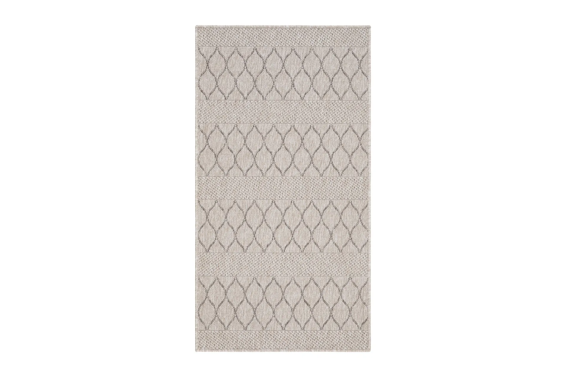 madrid flatvävd matta 80x240 cm - linne