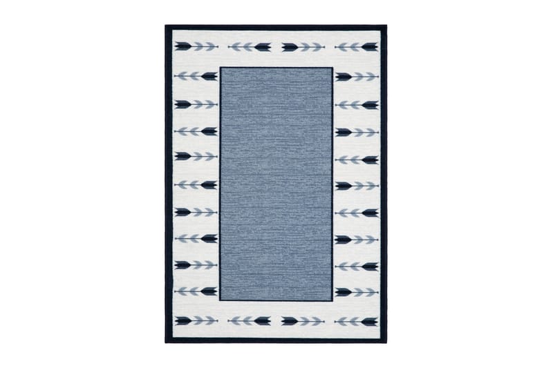 Tulpan Flatvävd Matta 160x230 cm - Blå - Textilier & mattor - Mattor - Flatvävda mattor