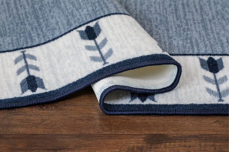 Tulpan Flatvävd Matta 160x230 cm - Blå - Textilier & mattor - Mattor - Flatvävda mattor