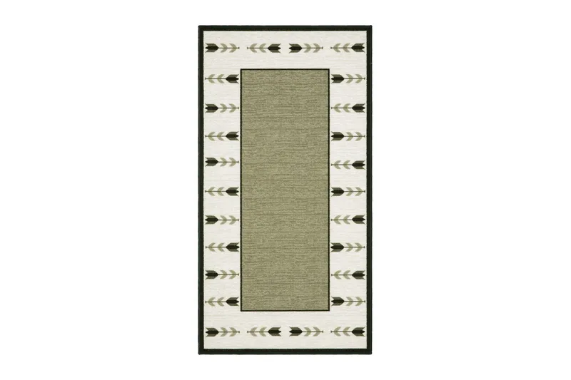 Tulpan Flatvävd Matta 57x200 cm, Grön