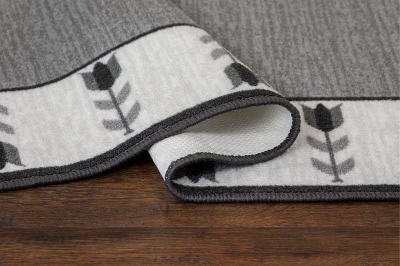 Tulpan Flatvävd Matta 80x150 cm - Grå - Textilier & mattor - Mattor - Flatvävda mattor