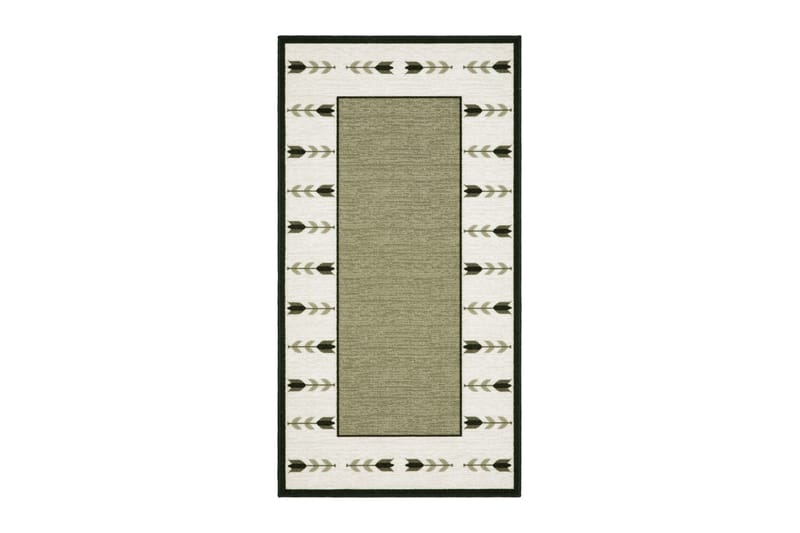 Tulpan Flatvävd Matta 80x150 cm - Grön - Textilier & mattor - Mattor - Flatvävda mattor