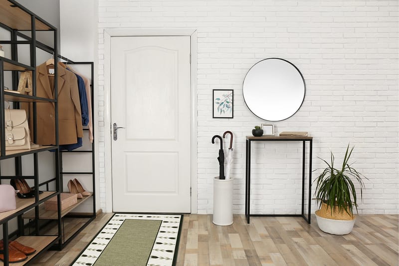 Tulpan Flatvävd Matta 80x150 cm - Grön - Textilier & mattor - Mattor - Flatvävda mattor