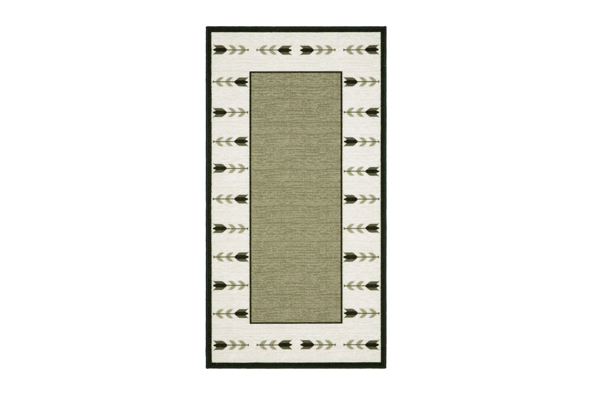 Tulpan Flatv&auml;vd Matta 80x150 cm - Gr&ouml;n