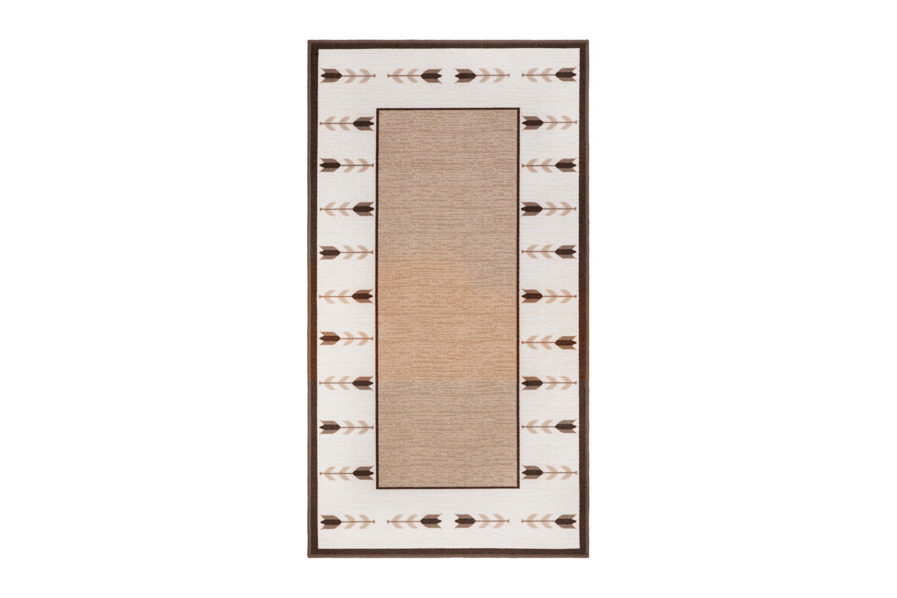 tulpan flatvävd matta 80x200 cm - natur