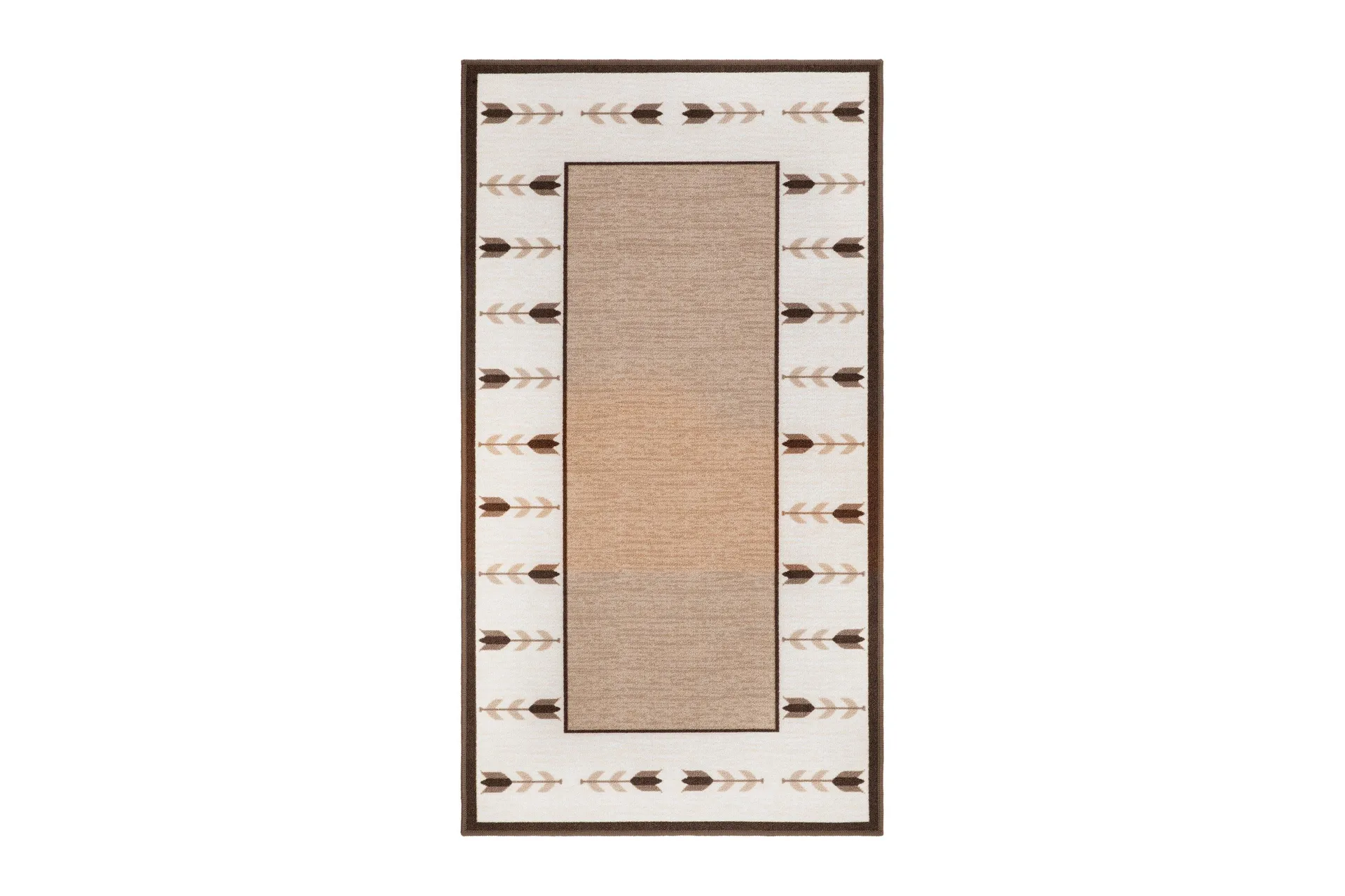 tulpan flatvävd matta 80x200 cm - natur