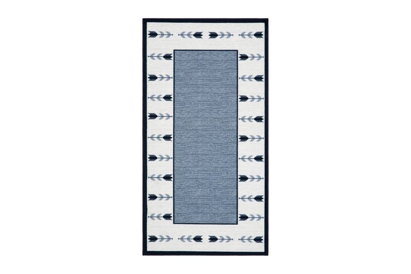 Tulpan Flatvävd Matta 80x300 cm - Blå - Textilier & mattor - Mattor - Flatvävda mattor