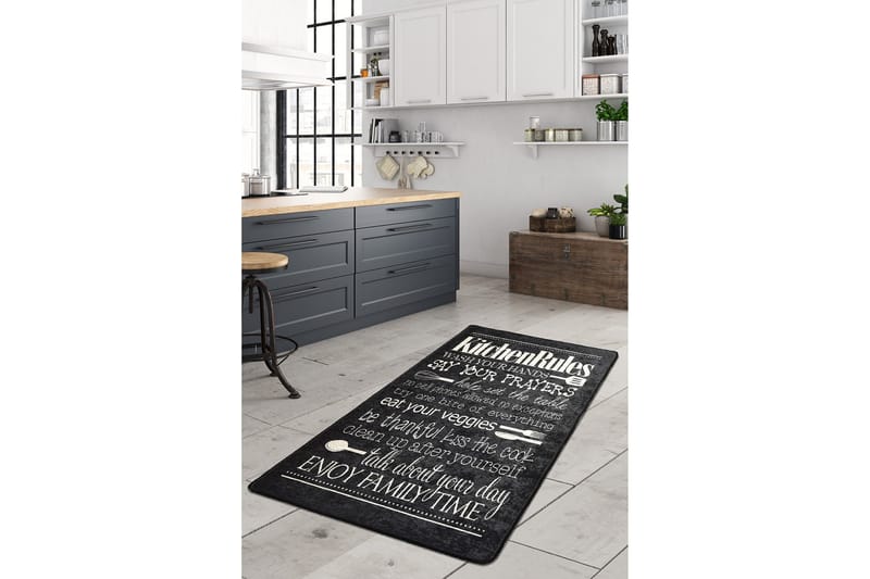 KONYHA Matta 80x150 cm Svart/Sammet - Textilier & mattor - Mattor