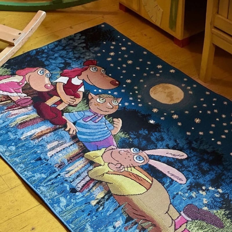 Matta Relvi 100x160 cm - blå - Textilier & mattor - Mattor - Flatvävda mattor