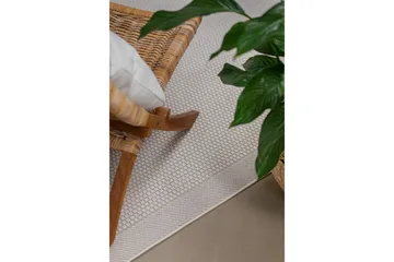 Miami Flatvävd Matta Fyrkantig 200x200 cm - Vit - Textilier & mattor - Mattor - Flatvävda mattor