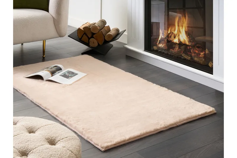Mirpur Skinnmatta 80x150 cm - Beige - Textilier & mattor - Mattor - Modern matta - Wiltonmattor
