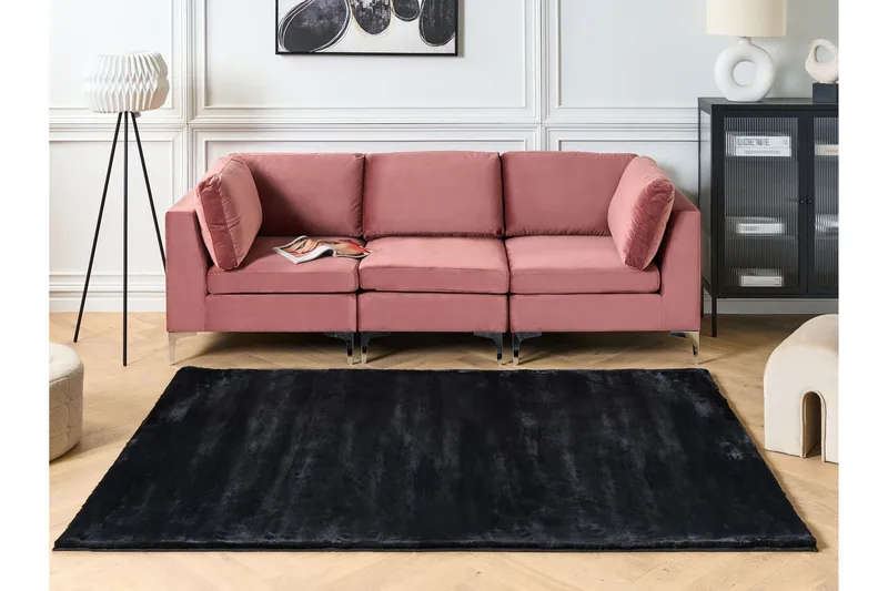 Mirpur Skinnmatta 80x150 cm - Svart - Textilier & mattor - Mattor - Modern matta - Wiltonmattor