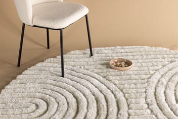 Niklas Polyester - 200*200- -Round-White - Textilier & mattor - Mattor - Modern matta - Ryamattor