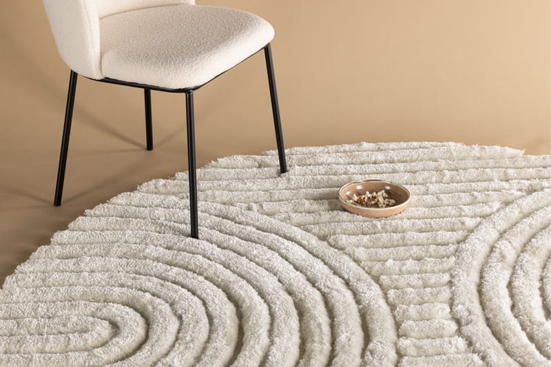 Niklas Polyester - 200*200- -Round-White - Textilier & mattor - Mattor - Modern matta - Ryamattor