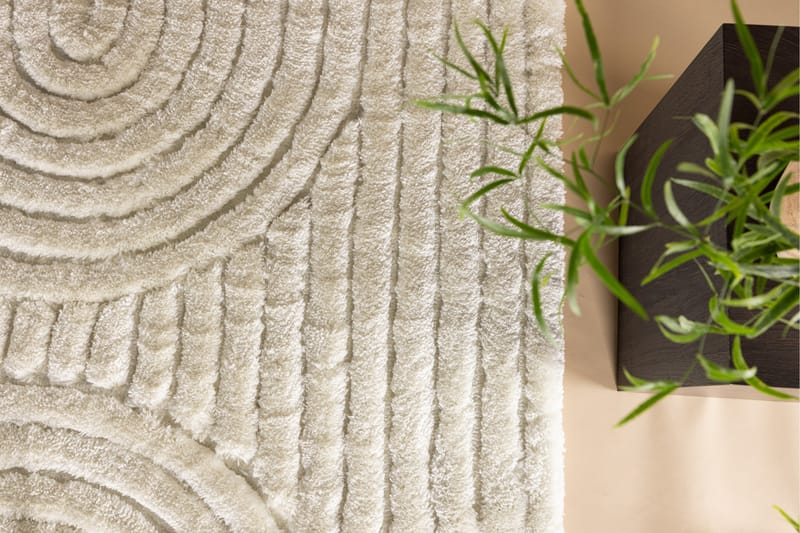 Niklas Ryamatta 160x230 cm - Vit - Textilier & mattor - Mattor - Modern matta - Ryamattor