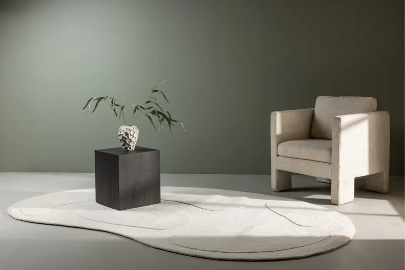 Enard Ullmatta 175x290 cm - Vit - Textilier & mattor - Mattor - Modern matta - Ullmattor