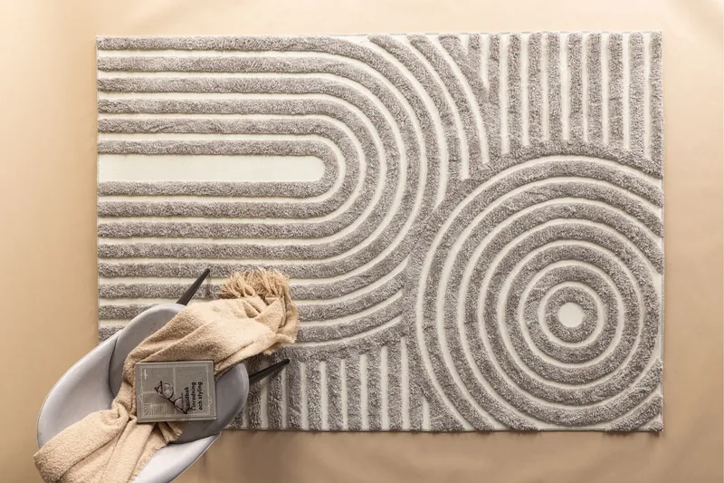 Nikita Ryamatta 200x290 cm - Grå - Textilier & mattor - Mattor - Modern matta - Ryamattor