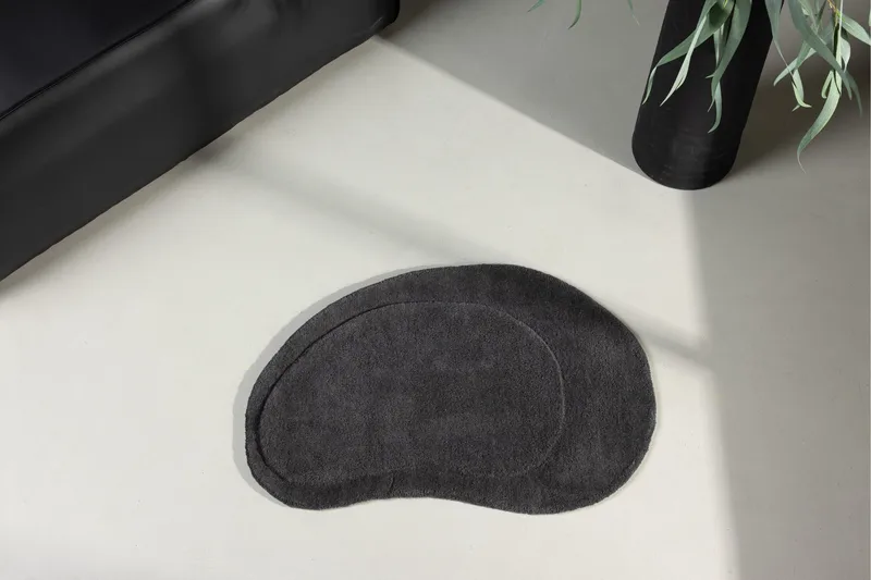 Sten Ullmatta 50x75 - Mörkgrå - Textilier & mattor - Mattor - Modern matta - Ullmattor