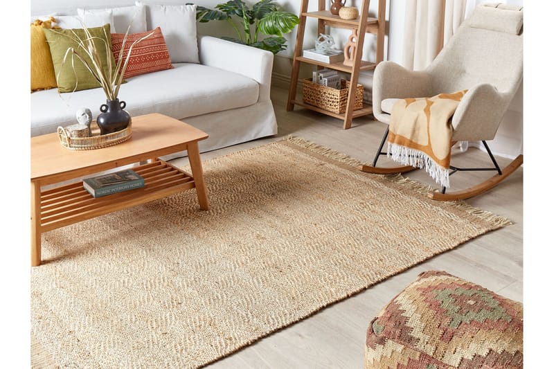 Abana Jutematta 140x200 cm - Beige - Textilier & mattor - Mattor - Modern matta - Jutemattor & sisalmattor
