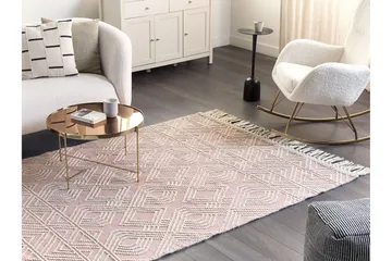 Adana Ryamatta 160x230 cm - Rosa - Textilier & mattor - Mattor - Modern matta - Ullmattor