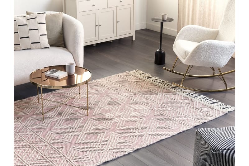 Adana Ryamatta 160x230 cm - Rosa - Textilier & mattor - Mattor - Modern matta - Ryamattor