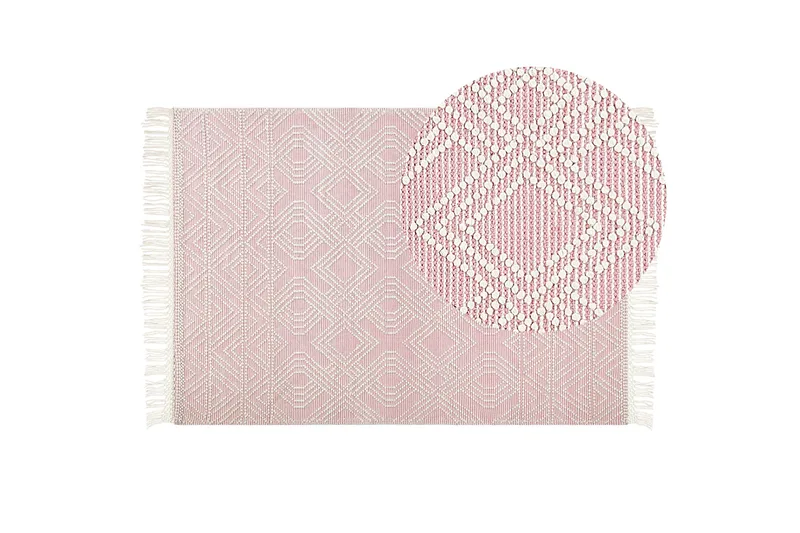 Adana Ryamatta 160x230 cm - Rosa - Textilier & mattor - Mattor - Modern matta - Ryamattor