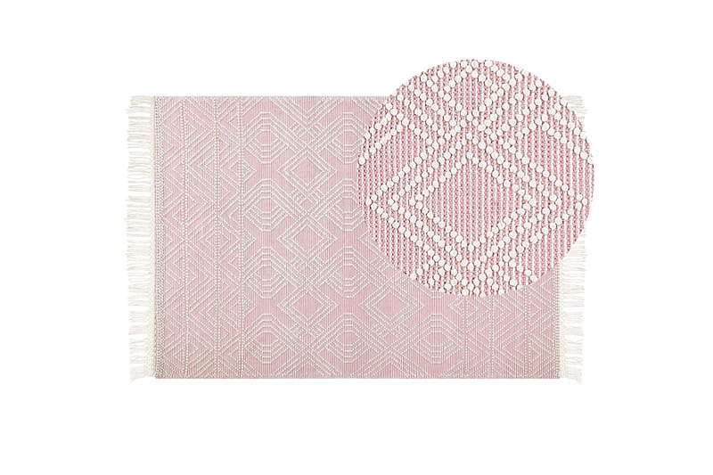 Adana Ryamatta 160x230 cm - Rosa - Textilier & mattor - Mattor - Modern matta - Ryamattor