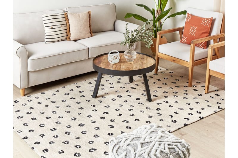 Afis Bomullsmatta 160x230 cm - Beige - Textilier & mattor - Mattor - Modern matta - Bomullsmattor