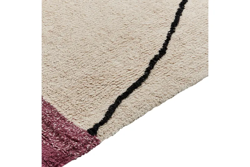 Afsar Bomullsmatta 140x200 cm - Beige - Textilier & mattor - Mattor - Modern matta - Bomullsmattor