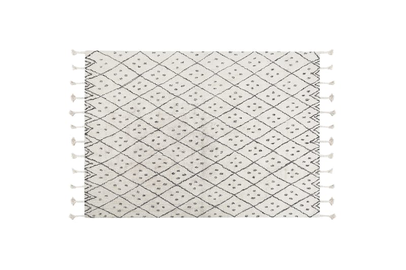 Agadir Bomullsmatta 160x230 cm Svart/Vit - Textilier & mattor - Mattor - Modern matta - Bomullsmattor