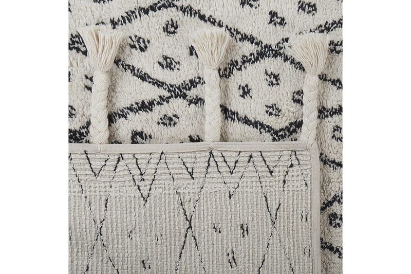 Agadir Bomullsmatta 160x230 cm - Svart/Vit - Textilier & mattor - Mattor - Modern matta - Bomullsmattor