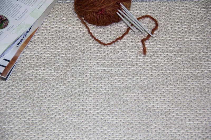 Aho Matta Rund 133 cm Beige - Vm Carpet - Textilier & mattor - Mattor - Modern matta - Ullmattor