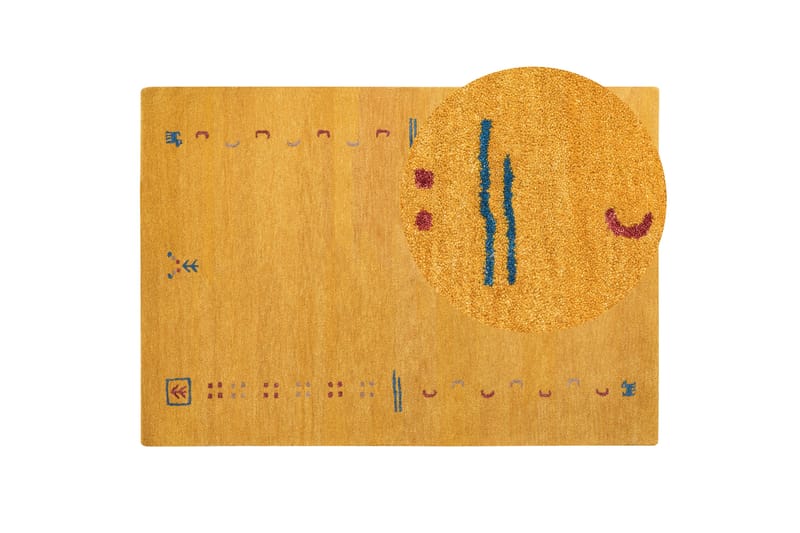 Akalan Ryamatta 160x230 cm Gul - Textilier & mattor - Mattor - Modern matta - Ryamattor