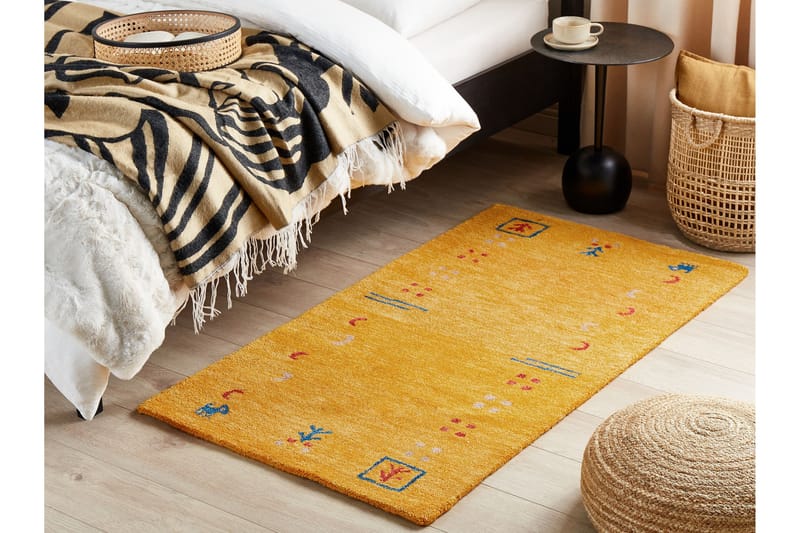 Akalan Ryamatta 80x150 cm Gul - Textilier & mattor - Mattor - Modern matta - Ryamattor