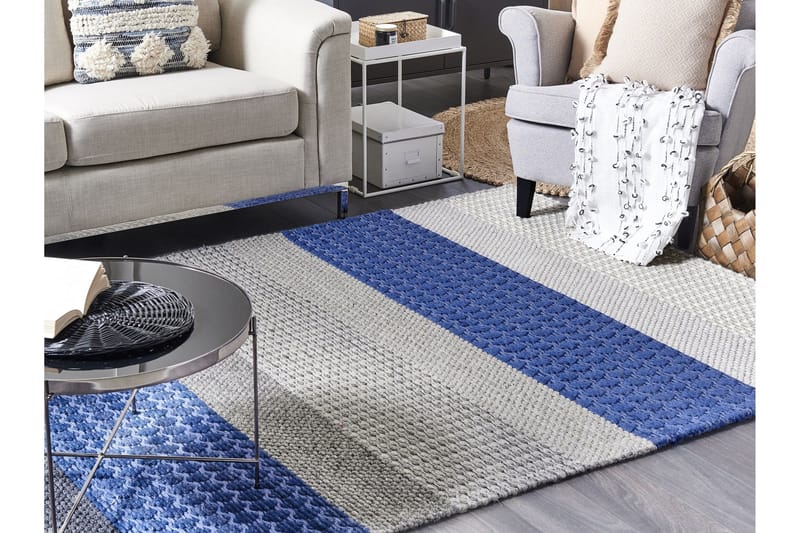 Akkaya Bomullsmatta 140x200 cm - Svart/Vit - Textilier & mattor - Mattor - Modern matta - Bomullsmattor