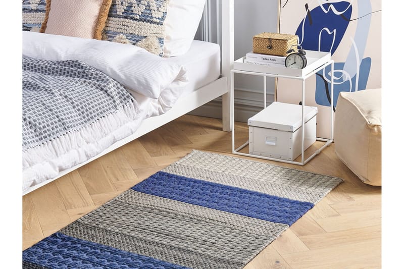 Akkaya Bomullsmatta 80x150 cm - Svart/Vit - Textilier & mattor - Mattor - Modern matta - Bomullsmattor