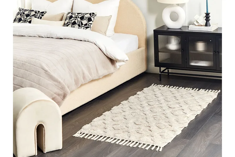 Aksaray Bomullsmatta 80x150 cm - Beige - Textilier & mattor - Mattor - Modern matta - Bomullsmattor