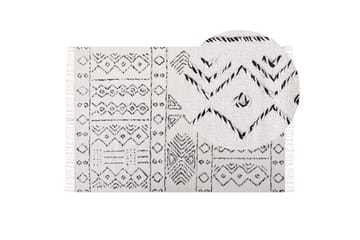 Alkent Ullmatta 140x200 cm - Svart/Vit - Textilier & mattor - Mattor - Modern matta - Ullmattor