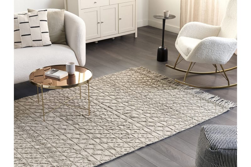 Alucra Ryamatta 160x230 cm - Beige - Textilier & mattor - Mattor - Modern matta - Ryamattor