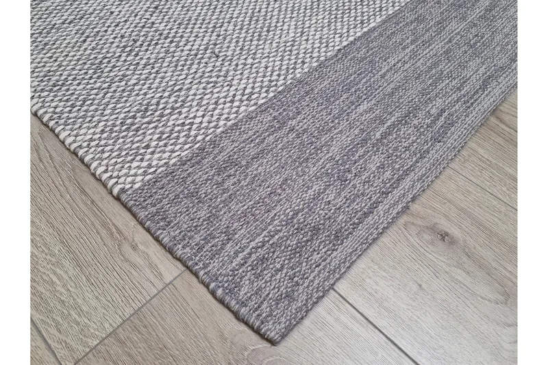 Alva Bomullsmatta 140x200 cm Rektangulär - Grå - Textilier & mattor - Mattor - Modern matta - Bomullsmattor